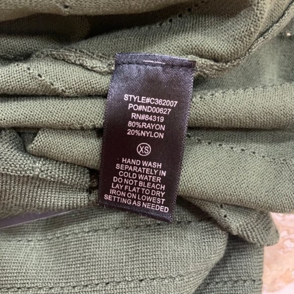 Cyrus Pointelle Scallop Trim Mock Neck Tank - Picture 5 of 5